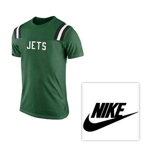 NWT $50 Nike NFL Men S Green NY Jets T-Shirt Side Line Jersey Shirt TOP